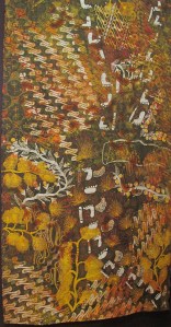  Seven sisters, a batik collaboration with the Utopia Urapuntja and Ernabella Arts, Australia.
