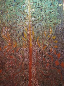 Tree Of Life, batik and embroidery by Agus and Nia.
