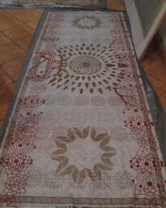 Work by Agus in the very early stages, some canting work has been done.