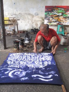 Aprat working on cotton.