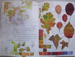 Studies for Autumn portrait.