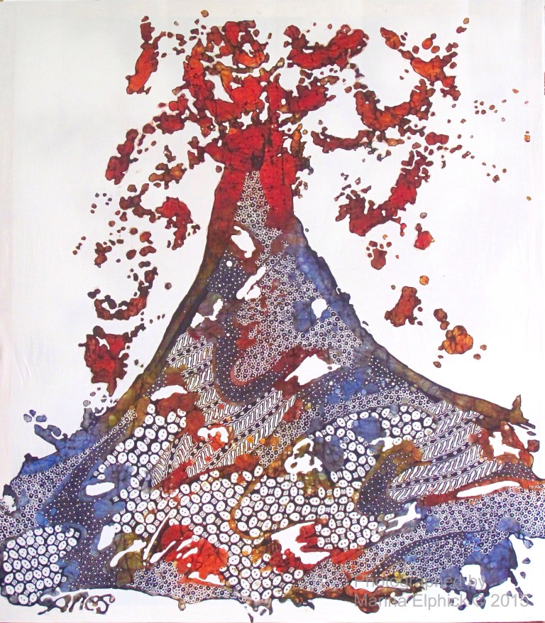 Contemporary batik by Tatang Wibowo.