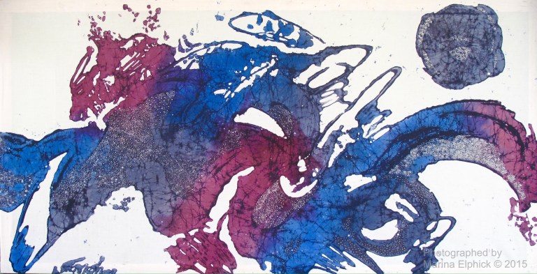 Contemporary batik by Tatang Wibowo.