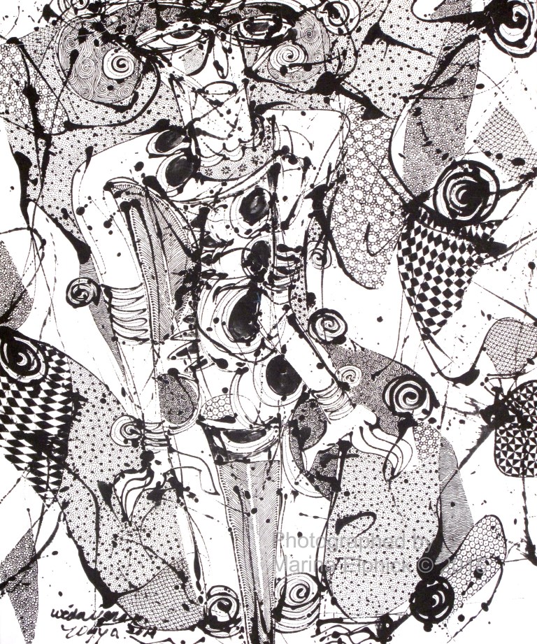 Contemporary batik by Widayana Koeswadji.