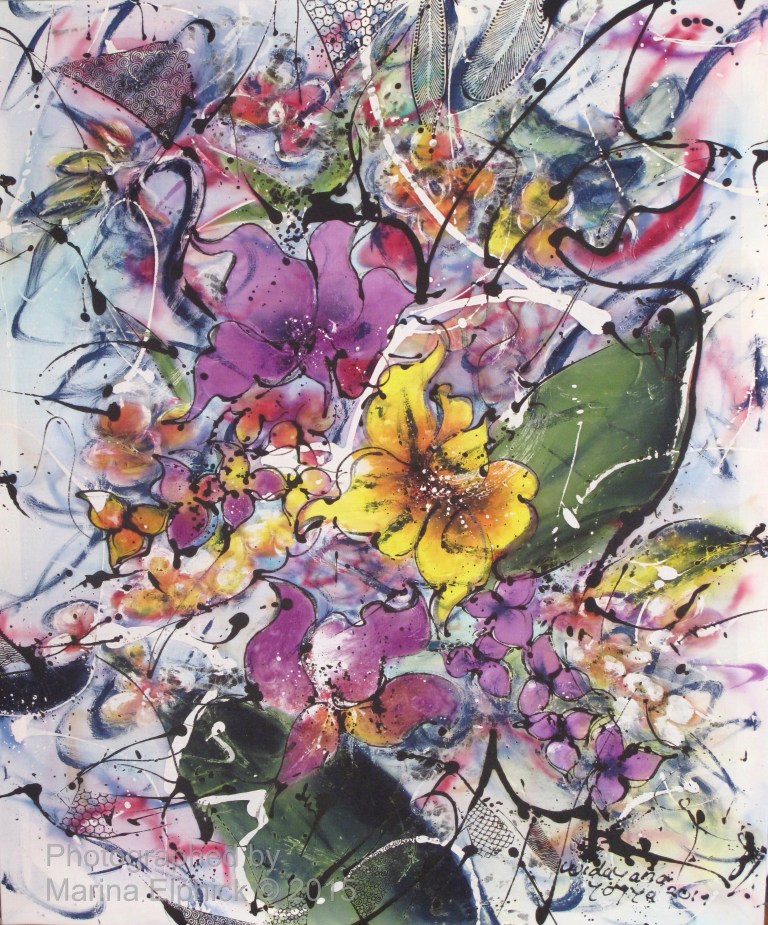 Contemporary batik by Widayana Koeswadji.