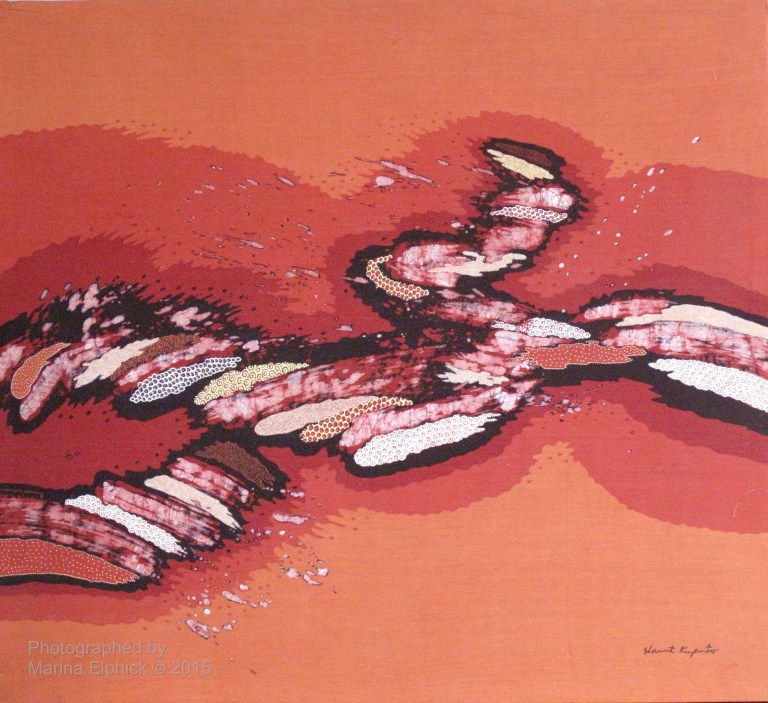 Contemporary batik by Slamet Riyanto, leading Indonesian Batik Artist.