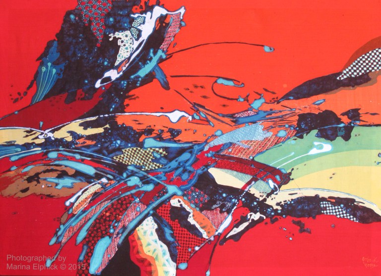 Abstract batik by Joko Koeswadji.