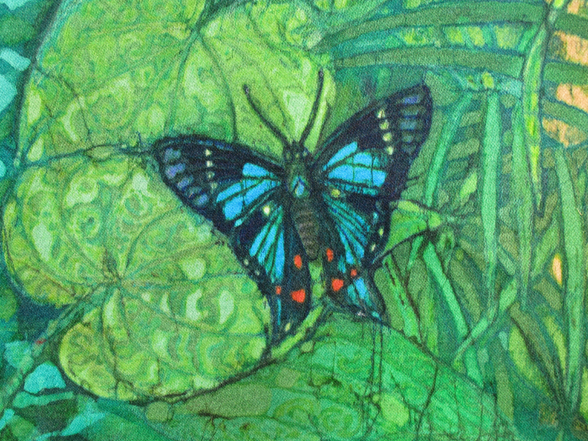 Batik by Marina Elphick, UK artist specialising in Portraits.