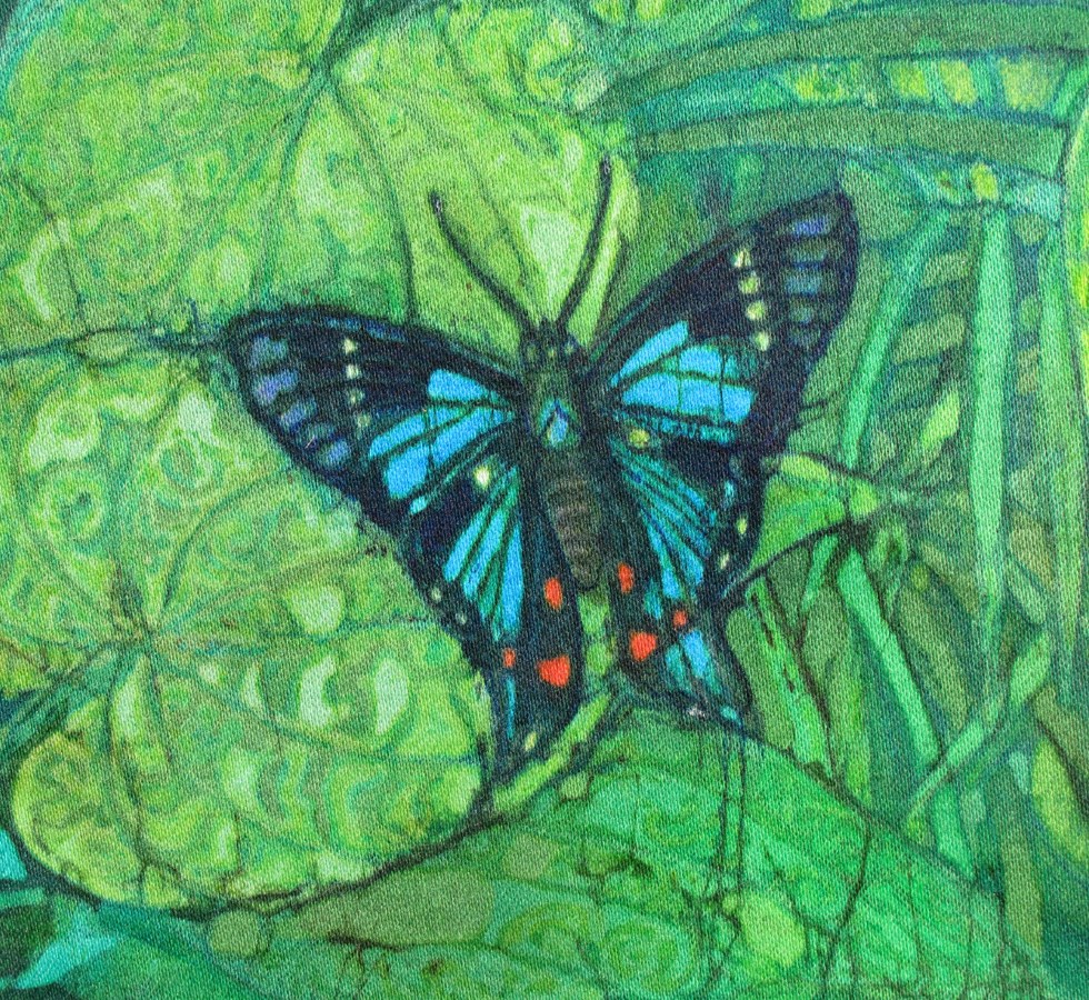 Batik by Marina Elphick, UK artist specialising in Portraits.