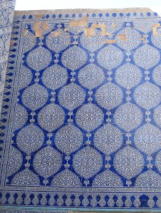 Kunya-Ark, Mosque Majolica tiles detail, Khiva, Uzbekistan.