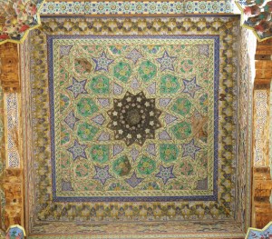 Mosque ceiling detail, Bolo-Hauz, Bukhara, Uzbekistan.