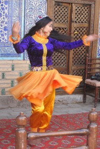 Dancer in Harem, Khiva Uzbekistan.