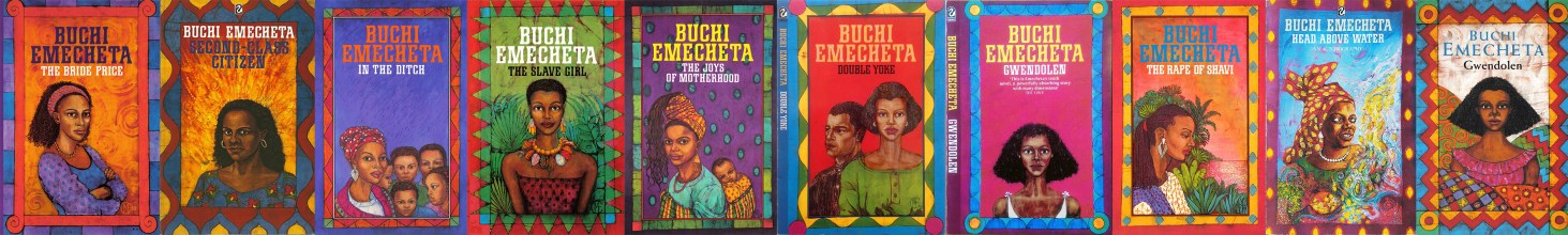 Set of ten books by Buchi Emecheta, illustrated by Marina Elphick. Artwork by Marina Elphick.